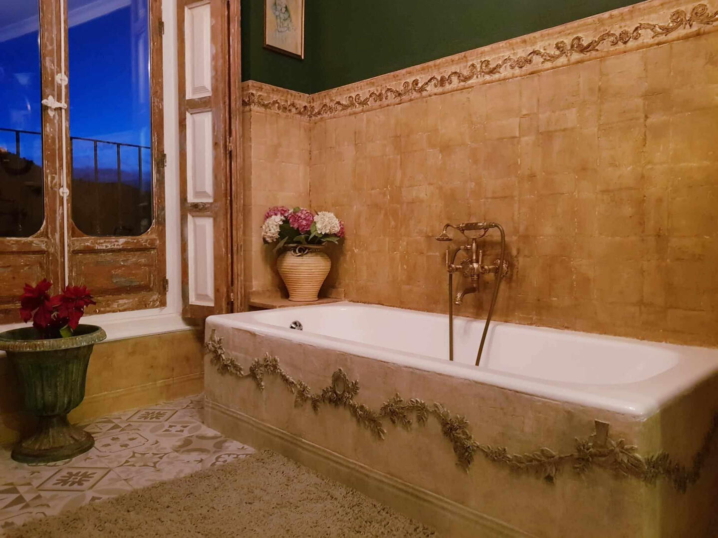 Antique-style interior concept Custom interior concepts blending antique character, artistic detail, and Mediterranean elegance.
