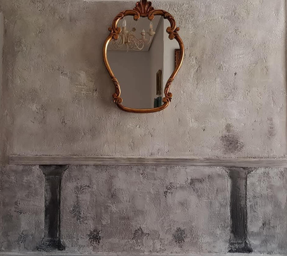 Entrance Room With Antique wall Decor